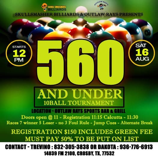 Tournament flyer / rules image